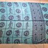 Chadar indiano (manto de oração) com 4 deuses hindus azul