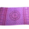 Chadar indiano (manto de oração) de elefantes e mandala roxo