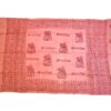 Chadar indiano (manto de oração) de Shiva rosa