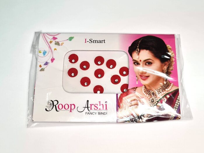 bindi vermelho com strass, para usar na testa