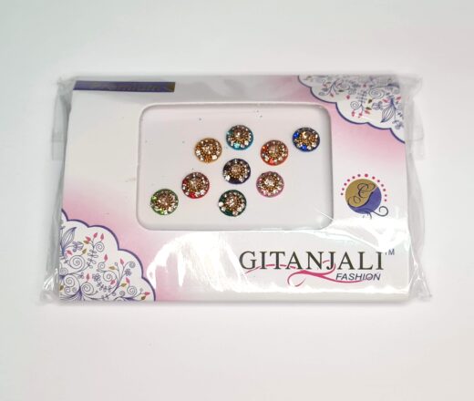 Bindi indiano Gitanjali adesivo para colar entre as sombrancelhas coloridos 9