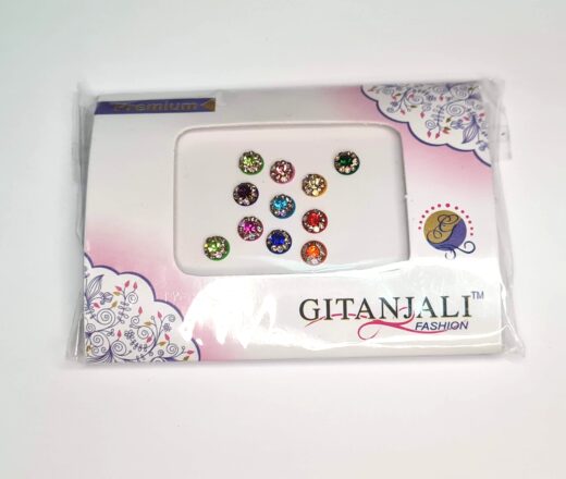 Bindi indiano Gitanjali adesivo para colar entre as sombrancelhas coloridos 11