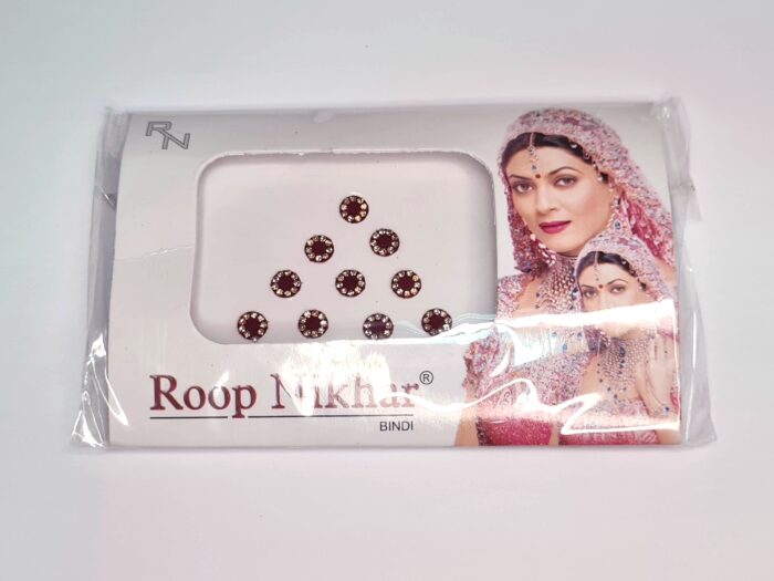 20260114_151937 Bindi indiano Roop Nikhar adesivo para colar entre as sombrancelhas vermelho 10