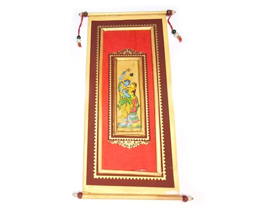 20260114_152723 Envelope-quadro de intenções para Radha e Krishna , decorativo com forte simbolismo de fé.