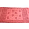 Chadar indiano (manto de oração) de Ganesha e mantras rosa coral