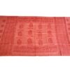 Chadar indiano (manto de oração) de Ganesha e mantras rosa queimado