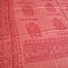 Chadar indiano (manto de oração) de Ganesha e mantras rosa queimado