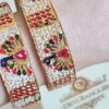 Conjunto Mayura com 2 pulseiras indianas com esmaltação pavões