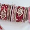 Chooda conjunto de pulseiras Ishani para noivas em casamentos indianos