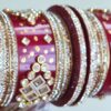 Chooda conjunto de pulseiras Ishani para noivas em casamentos indianos