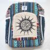 Mochila 100% Hemp fibra natural design Boho colorido de OM