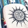 Mochila 100% Hemp fibra natural design Boho colorido de OM