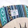 Mochila 100% Hemp fibra natural design Boho colorido de OM