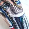Mochila 100% Hemp fibra natural design Boho colorido de OM