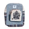 Mochila 100% Hemp fibra natural design Boho colorido Ganesha