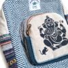 Mochila 100% Hemp fibra natural design Boho colorido Ganesha
