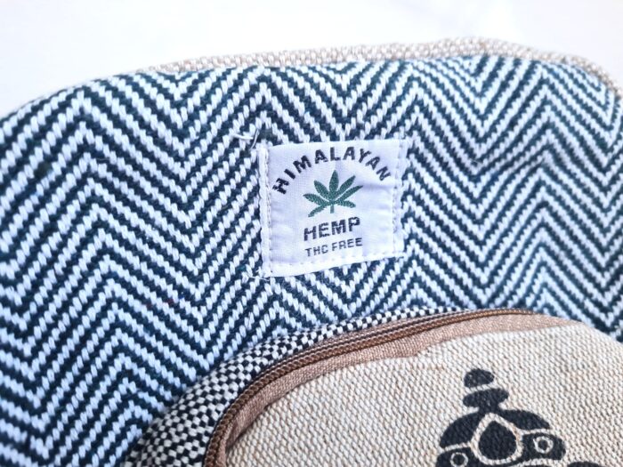 Mochila 100% Hemp fibra natural design Boho colorido Ganesha