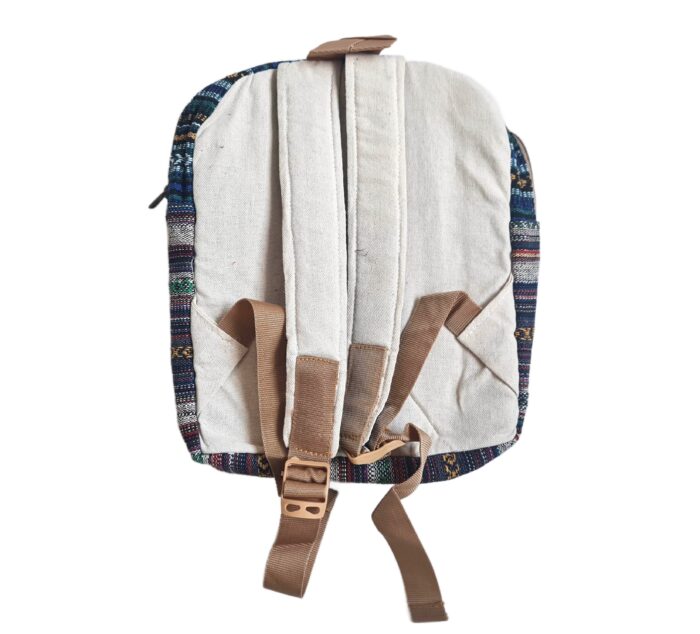 Mochila 100% Hemp fibra natural design Boho colorido Ganesha