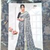 20260430_154550 Saree indiano estamparia floral com arabescos em cinza e dourado
