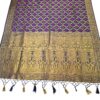 Saree Banarasi Art Silk de seda modelo Indigo Gold Meenakari Imperial