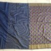 Saree Banarasi Art Silk de seda modelo Indigo Gold Meenakari Imperial
