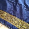 Saree Banarasi Art Silk de seda modelo Indigo Gold Meenakari Imperial