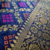Saree Banarasi Art Silk de seda modelo Indigo Gold Meenakari Imperial