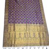 Saree Banarasi Art Silk de seda modelo Indigo Gold Meenakari Imperial