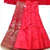 Vestuário completo de noiva indiana luxo Lehenga Choli Dupatta Gold Shakti
