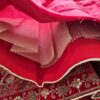 Vestuário completo de noiva indiana luxo Lehenga Choli Dupatta Gold Shakti