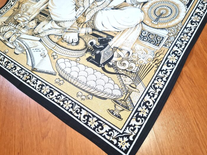 Panô indiano Coleção Gold Mix estampa Ganesha 100cm