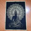 Painel de tecido decorativo Gold Black estampa de Buda 100cm