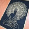 Painel de tecido decorativo Gold Black estampa de Buda 100cm