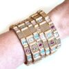 20260417_112529 Conjunto de 6 pulseiras indianas de metais design borboleta e flores