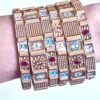20260417_112533 Conjunto de 6 pulseiras indianas de metais design borboleta e flores
