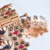 Conjunto Mayura com 2 pulseiras indianas de metais design de pavões