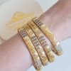 20260417_122325 Conjunto Devi Bangles com 4 pulseiras indianas design Paisley