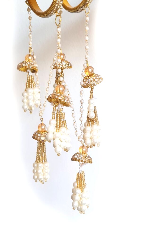 20260417_130544 Kalire Punjabi de Noiva com Guizos para noiva indiana Gold Moti