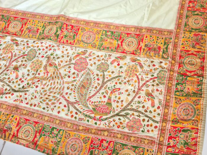 Saree Banarasi Art Silk de seda modelo Royal Mor Haathi