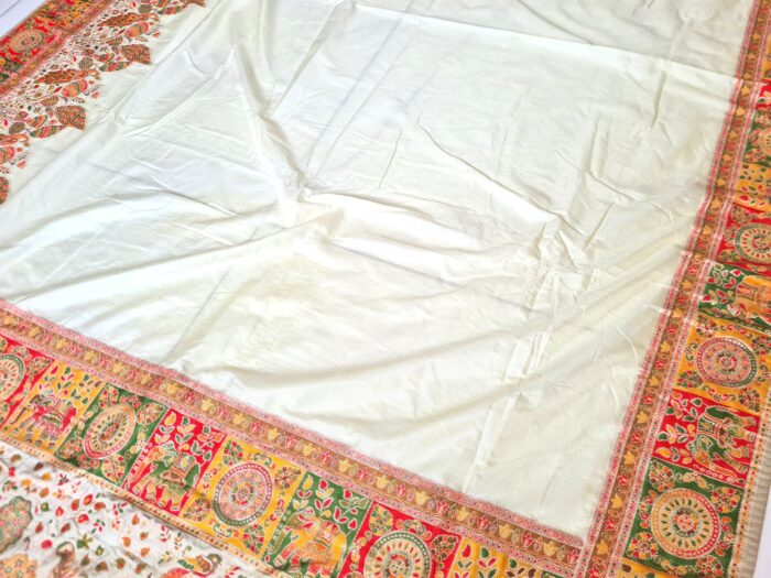 Saree Banarasi Art Silk de seda modelo Royal Mor Haathi