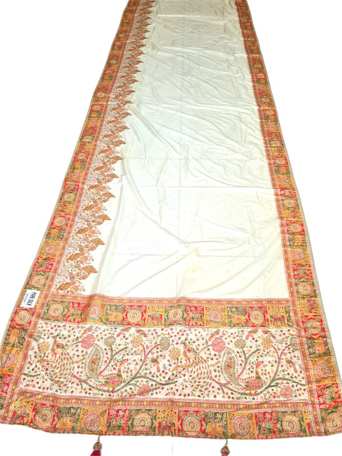 Saree Banarasi Art Silk de seda modelo Royal Mor Haathi