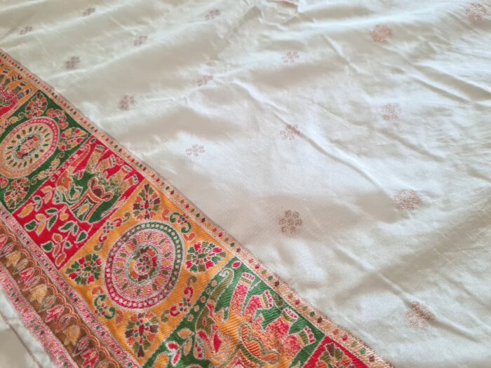 Saree Banarasi Art Silk de seda modelo Royal Mor Haathi