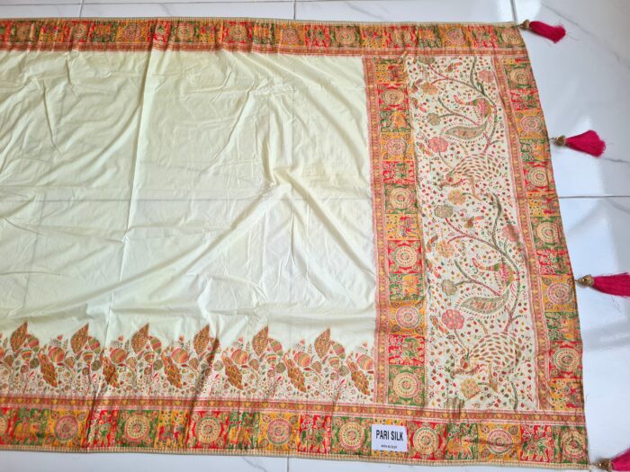 Saree Banarasi Art Silk de seda modelo Royal Mor Haathi