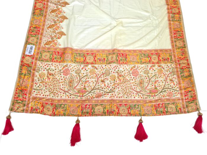 Saree Banarasi Art Silk de seda modelo Royal Mor Haathi