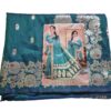 Saree Banarasi Art Silk de seda verde modelo Gold Panna Rani