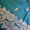 Saree Banarasi Art Silk de seda verde modelo Gold Panna Rani