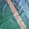 Saree Banarasi Art Silk de seda verde modelo Gold Panna Rani