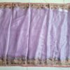 Saree luxuoso de Organza de seda lilás modelo Lavanya Mayuri