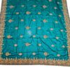 Saree luxuoso de crepe de seda verde modelo Harita Aishwarya