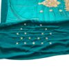 Saree luxuoso de crepe de seda verde modelo Harita Aishwarya